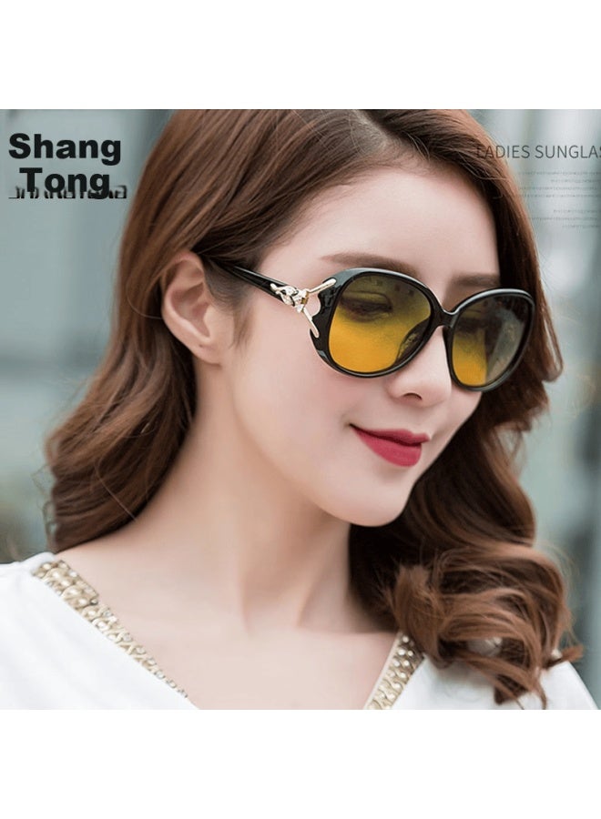 Shangtong Day And Night Dual-use Sungl For Women, Driving Sungl With Anti-glare, Uv Protection, Polarized Night Vision Gl - Image 2