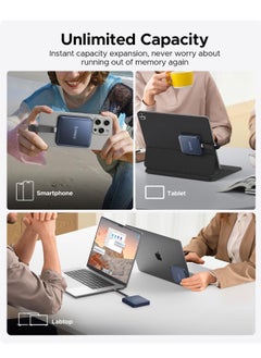 Orico ORICO 1 TB Magnetic External SSD, 4K ProRes HDR Record and Store, USB3.1 Gen2(1000MB/s), USB3.2 Gen2*2(2000MB/s), Portable Solid State Drive, Compatible with USB-C Smartphone, Computer - A20PLUS  - Image 3