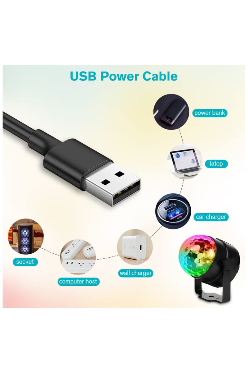 Party Light ,360°Rotation Sound Activated Disco Ball Lights with Remote Control, Disco Parties Lighting, Dance Karaoke Decorating - Image 3