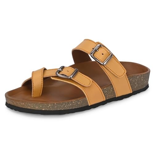 Centrino Women’s Berkin-Style Slip-On Sandals | Open Toe Design | Soft PU Footbed | Lightweight & Comfortable | Arch Support | On-Grip Sole | Casual Outdoor Wear (7693) - Image 1