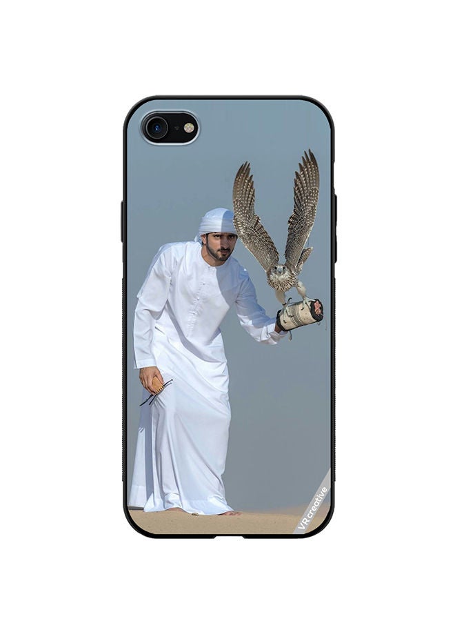 VR CREATIVE Protective Case Cover For Apple iPhone SE (2022) Sheikh Hamdan Flying Eagle Design Multicolour - Image 1