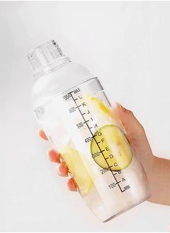 Generic Lemon Tea Fruit Juice Shaker Cup Drink Tool For Thickened Hand Coffee Tea Milk Tea 700ml with Built In Strainer  - Image 1