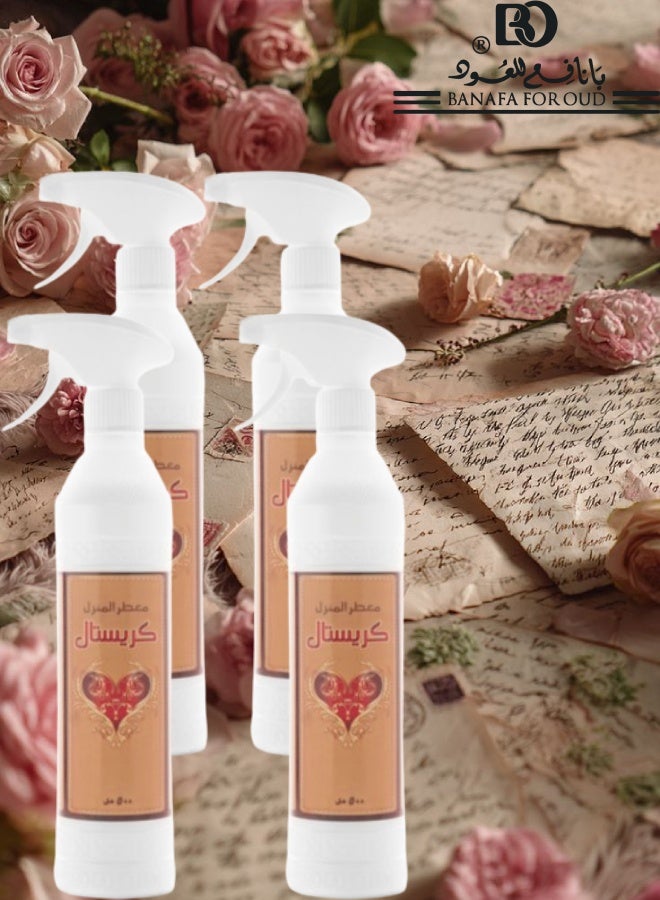 Banafa 4 Pieces Crystal House Freshener 500ML - Image 1