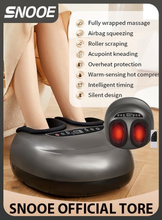 Smart Foot Massager with Heat & Deep Tissue Kneading | Shiatsu Therapy for Foot Pain Relief & Plantar Fasciitis | Fits Up to Men's Size 12 | Perfect for Relaxation & Self-Care + Gift of Luxurious Pima Socks - pzsku/Z6ADDB63A8802815DF0F3Z/45/_/1734850109/8cd059fa-5e38-4a69-a65d-0110e4a3b140