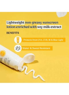 vilvah STORE Melt-In-Milk Sunscreen For All Skins Spf 50 Pa+++ With Soy Milk Extract Lightweight, No White Cast , For Men & Women  - Image 4