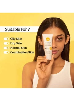 vilvah STORE Melt-In-Milk Sunscreen For All Skins Spf 50 Pa+++ With Soy Milk Extract Lightweight, No White Cast , For Men & Women  - Image 5