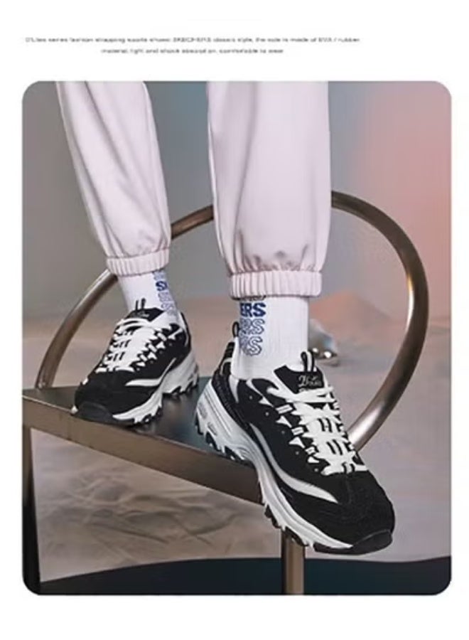 Skechers new women's shoes spring and summer breathable classic thick sole heightening casual sports dad shoes - Image 3