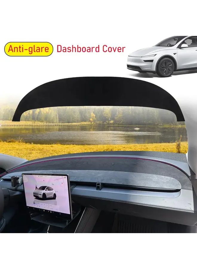 Tesla Model Y Juniper 2025 Dashboard Cover PU Leather Sunshade Anti UV Non Slip Protector - Image 1
