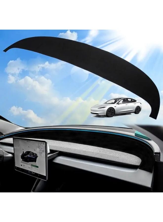 Tesla Model Y Juniper 2025 Dashboard Cover PU Leather Sunshade Anti UV Non Slip Protector - Image 2