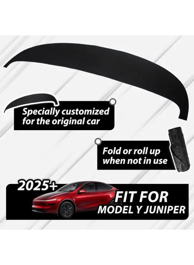 Tesla Model Y Juniper 2025 Dashboard Cover PU Leather Sunshade Anti UV Non Slip Protector - Image 4