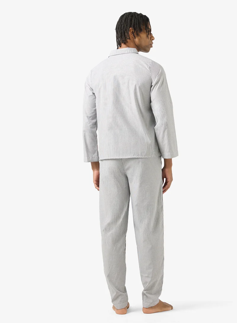 روبرت وود طقم بيجامة قميص وبنطلون