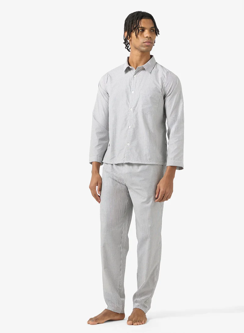 Robert Wood  Nightwear Shirt & Pants Set for Men | Best Price UAE
