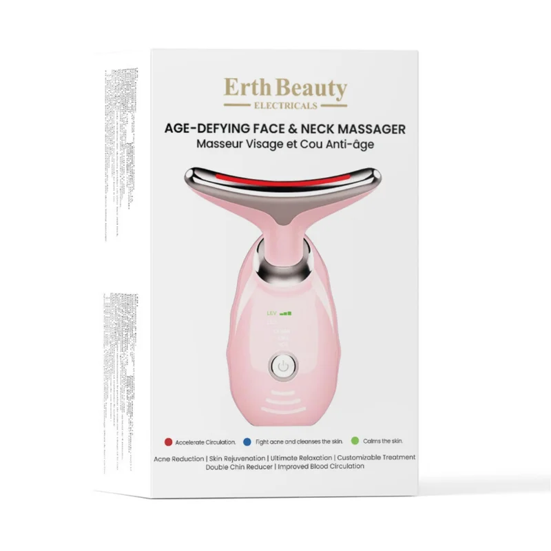 ErthSkin London AGE -DEFYING FACE AND NECK MASSAGER PINK