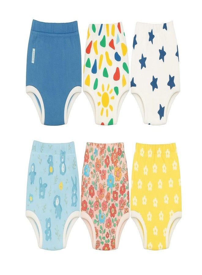 Tinnie frenzy Premium Baby Diaper Pants / Potty Training Panties / Padded Underwear for 0 - 4 Years | Soft, Washable & Reusable Cotton Nappies for Boys & Girls | Leakproof, Absorbent & Breathable | 2/3/4 Pack | Leakproof, Absorbent (Premium multicolor, 1-2 years, 2, count) - Image 4