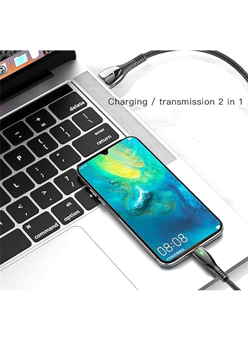 Yesido - Dual LED Type-C Data Cable 1.2m- Fast Charging and High-Speed Data - Image 1