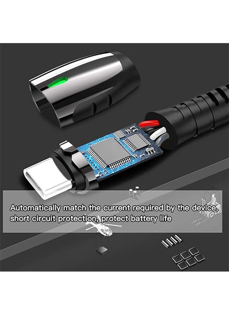 Yesido - Dual LED Type-C Data Cable 1.2m- Fast Charging and High-Speed Data - Image 1
