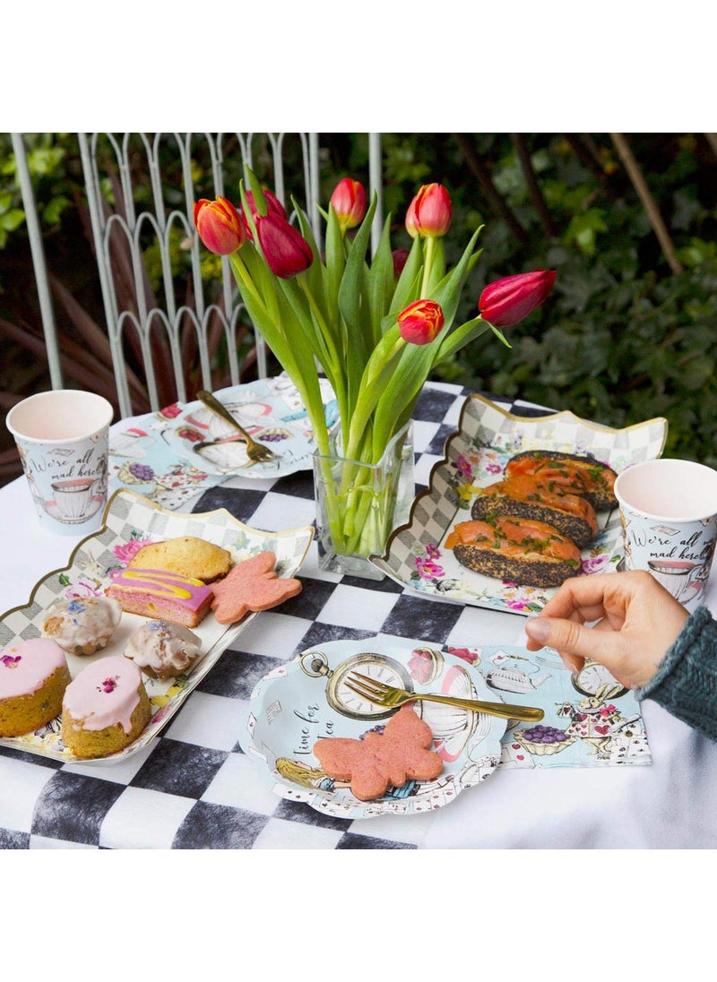 Talking Tables Talking Tables Truly Alice Food Serving Platter 12"" x 7.5"" a Tea Party Birthday  Multicolor  - Image 2