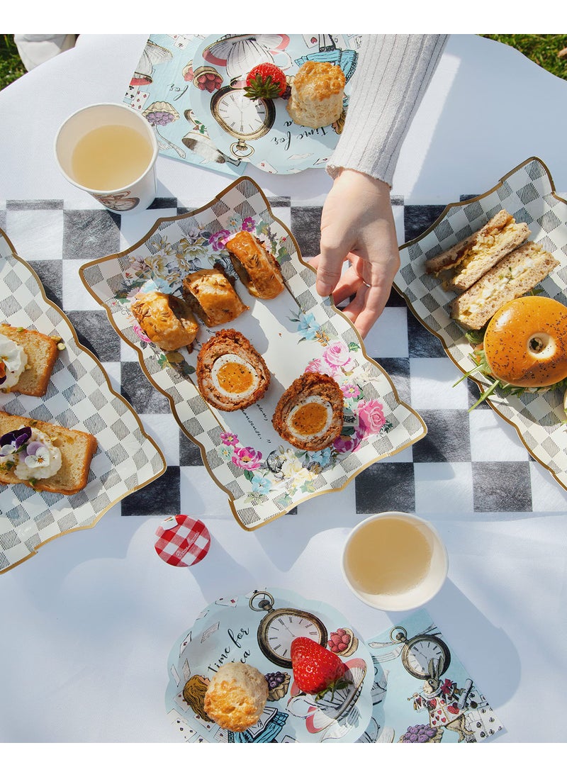 Talking Tables Talking Tables Truly Alice Food Serving Platter 12"" x 7.5"" a Tea Party Birthday  Multicolor  - Image 3
