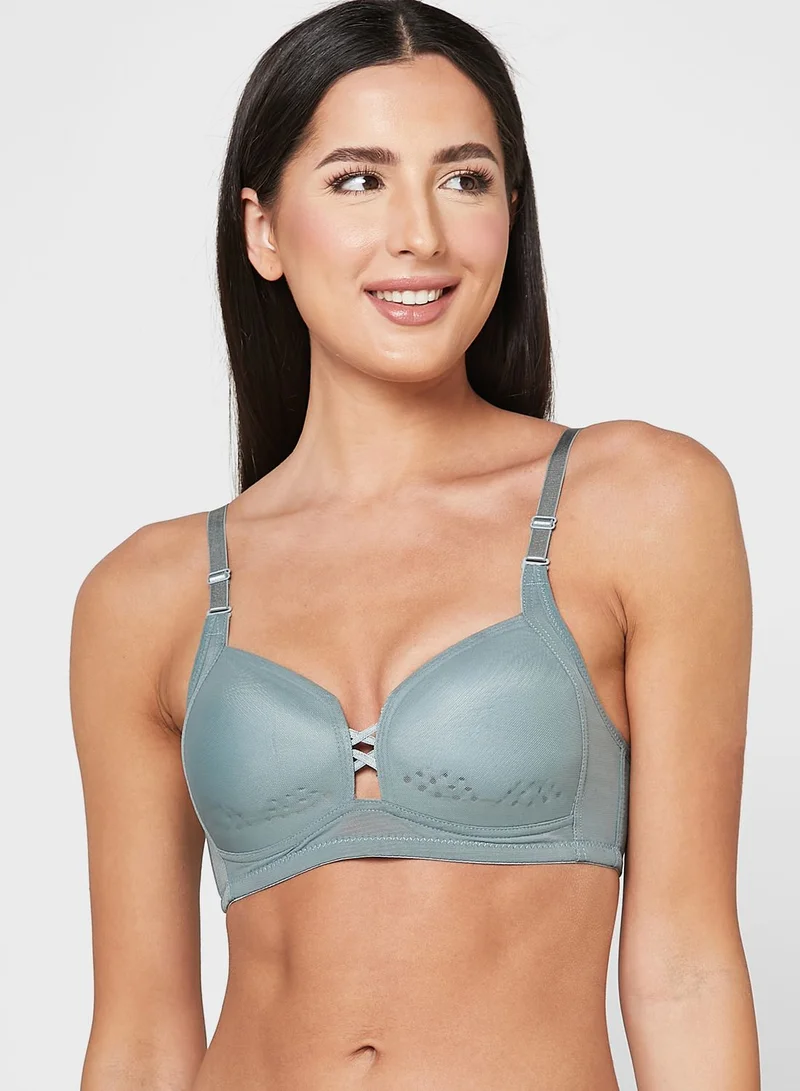 Ginger Criss Cross Detail T-Shirt Bra