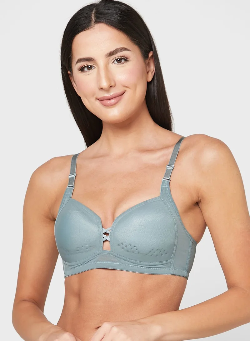 Ginger Criss Cross Detail T-Shirt Bra