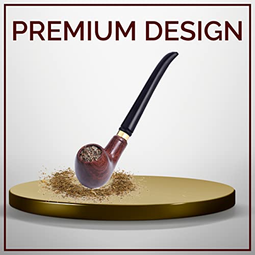 White Leaf Captain Tobacco wooden smoking pipe With Removable Pipe Give It The Unique Touch Of Smoke Durable Handmade Classic Retro Sailor Pipe Made In India - Image 3
