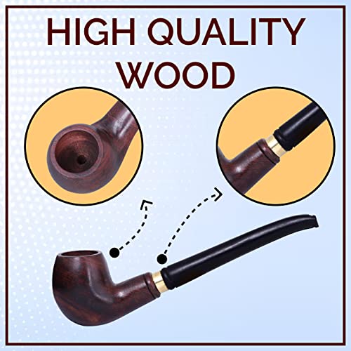 White Leaf Captain Tobacco wooden smoking pipe With Removable Pipe Give It The Unique Touch Of Smoke Durable Handmade Classic Retro Sailor Pipe Made In India - Image 4