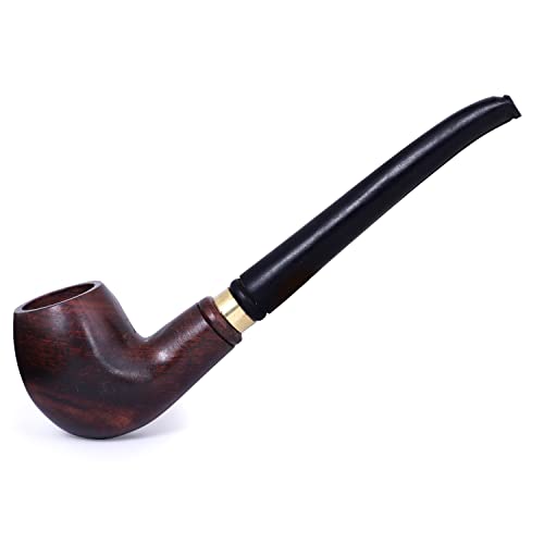 White Leaf Captain Tobacco wooden smoking pipe With Removable Pipe Give It The Unique Touch Of Smoke Durable Handmade Classic Retro Sailor Pipe Made In India - Image 1