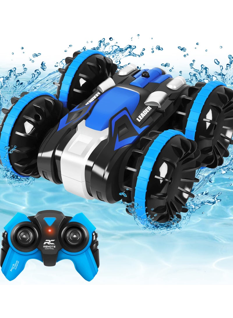 SYOSI Water and Land RC Car, for Kids with 2.4GHz Remote Control, Waterproof RC Monster Truck Stunt Car 4WD RC Vehicle-Toys Gift for 6-12 Year Old Boys Girls Teen - Image 1