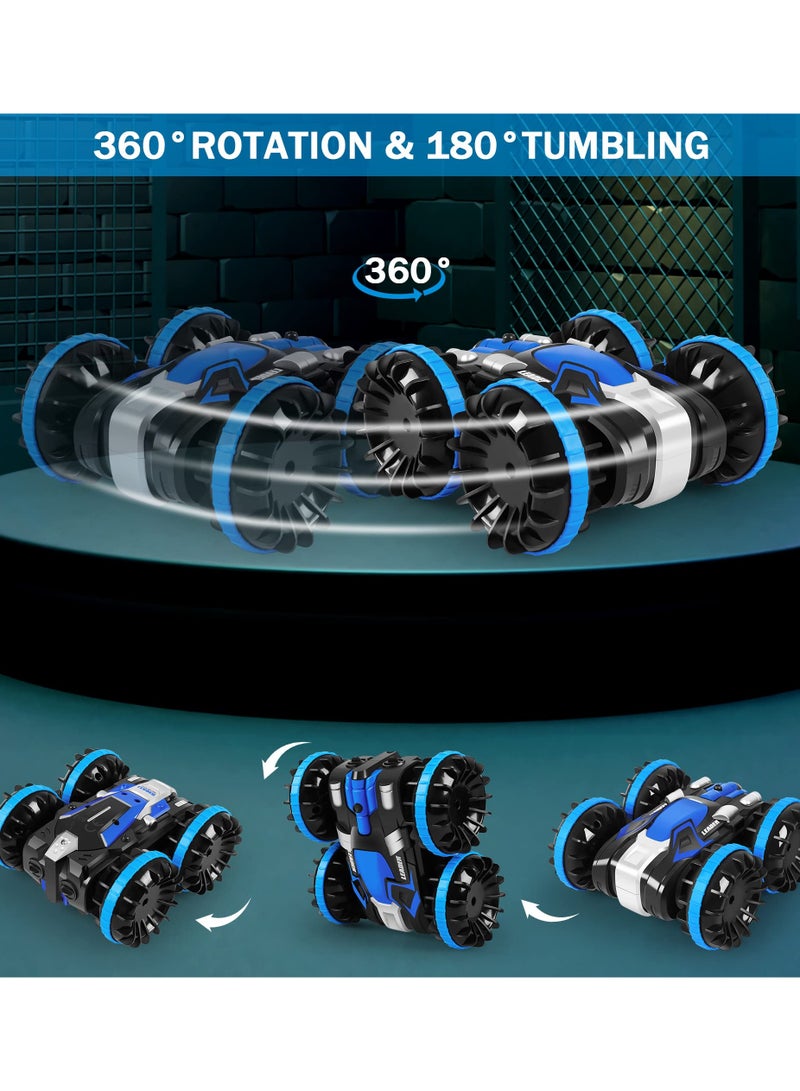SYOSI Water and Land RC Car, for Kids with 2.4GHz Remote Control, Waterproof RC Monster Truck Stunt Car 4WD RC Vehicle-Toys Gift for 6-12 Year Old Boys Girls Teen - Image 5