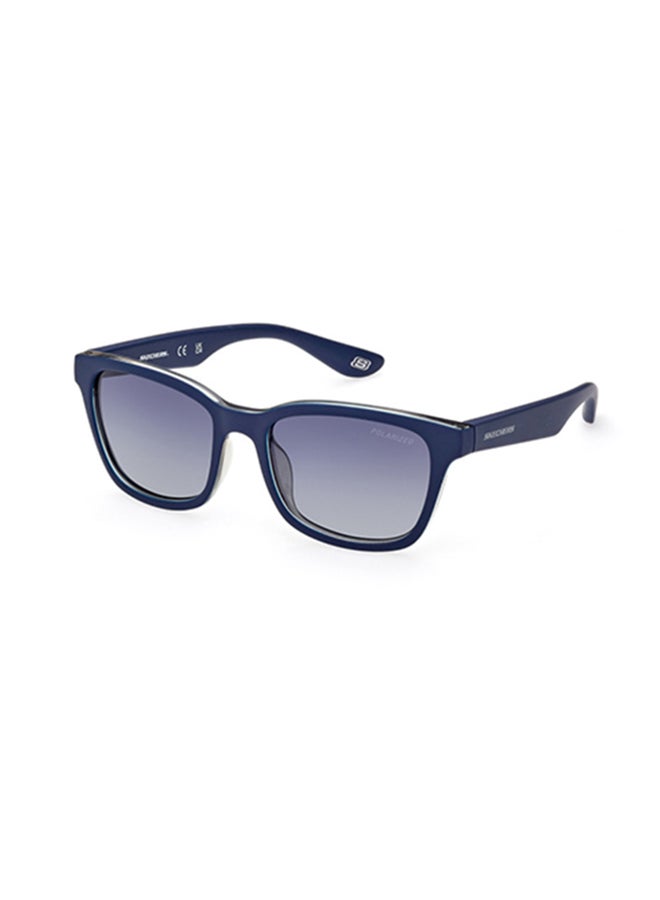 SKECHERS Square Sunglasses For Men size 48 - Shiny blue - Image 1
