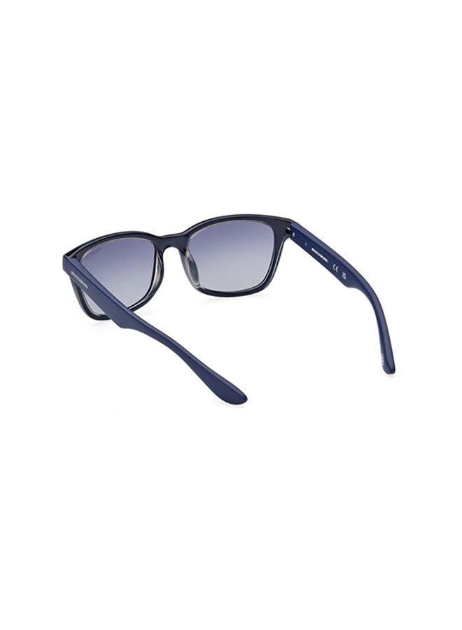SKECHERS Square Sunglasses For Men size 48 - Shiny blue - Image 3