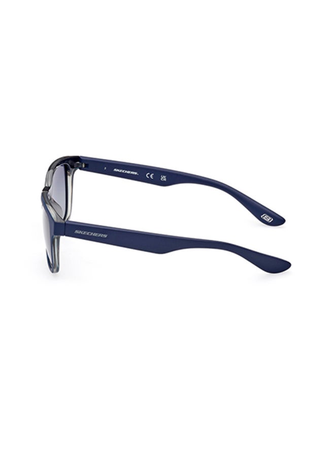 SKECHERS Square Sunglasses For Men size 48 - Shiny blue - Image 2
