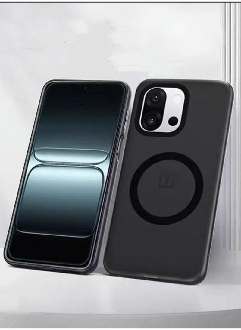 Cover for OnePlus 15, Magnetic Charging Compatible, Ultra Thin Matte Hard PC + Flexible Silicone TPU Bumper Shockproof Case - Image 1