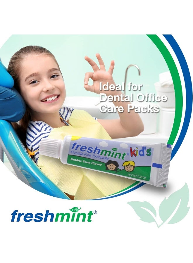 Freshmint 144 Tubes of Freshmint 085 oz Kids FluorideFree Toothpaste Bubble Gum Flavor - Image 5