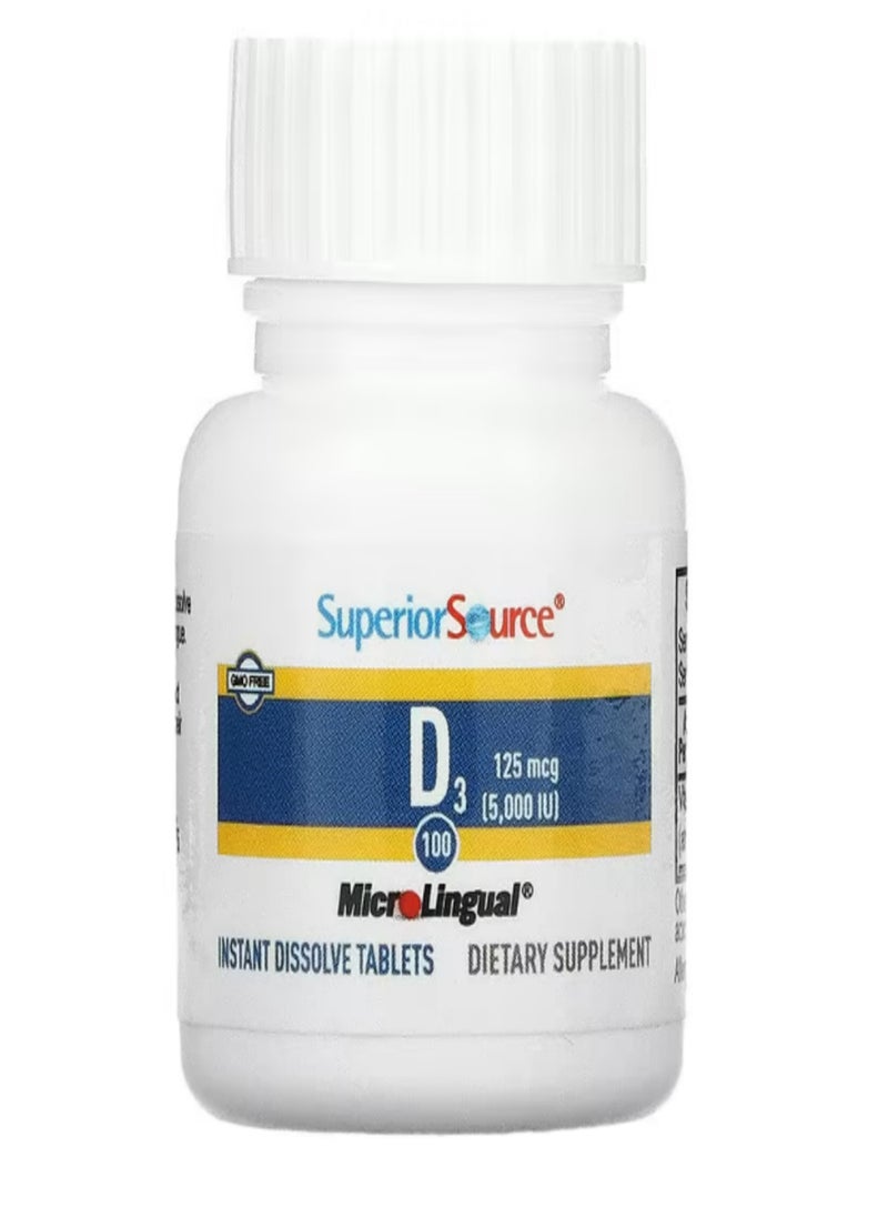Superior Source - Superior Source Vitamin D3 Extra Strength 5,000 IU 100 - Image 1