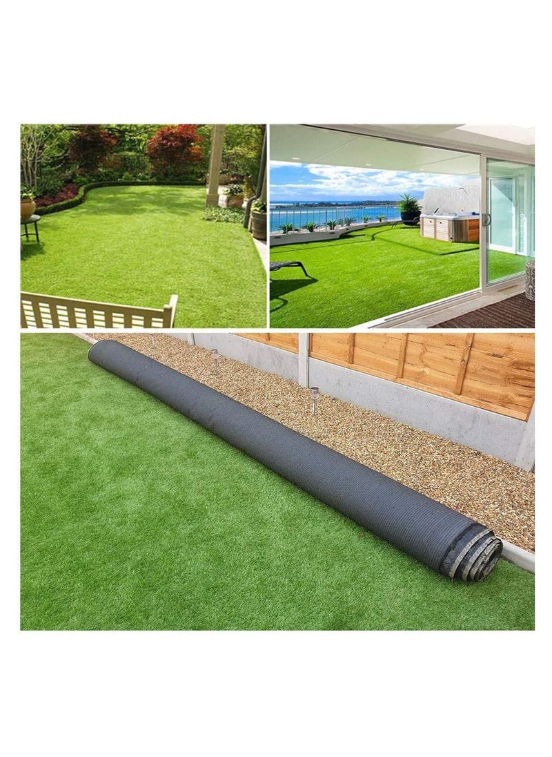 LINGWEI LINGWEI Artificial Fake Grass Carpet, Polyurethane, Rectangle, 200X100cm  - Image 3