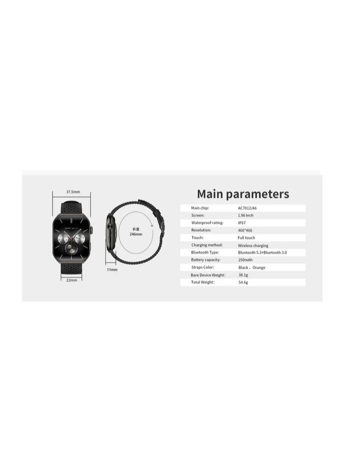 Aurafit - Aurafit AM10B curved AMOLED Smartwatch - Image 1