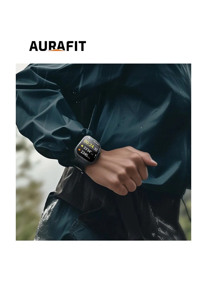 Aurafit - Aurafit AM10B curved AMOLED Smartwatch - Image 1