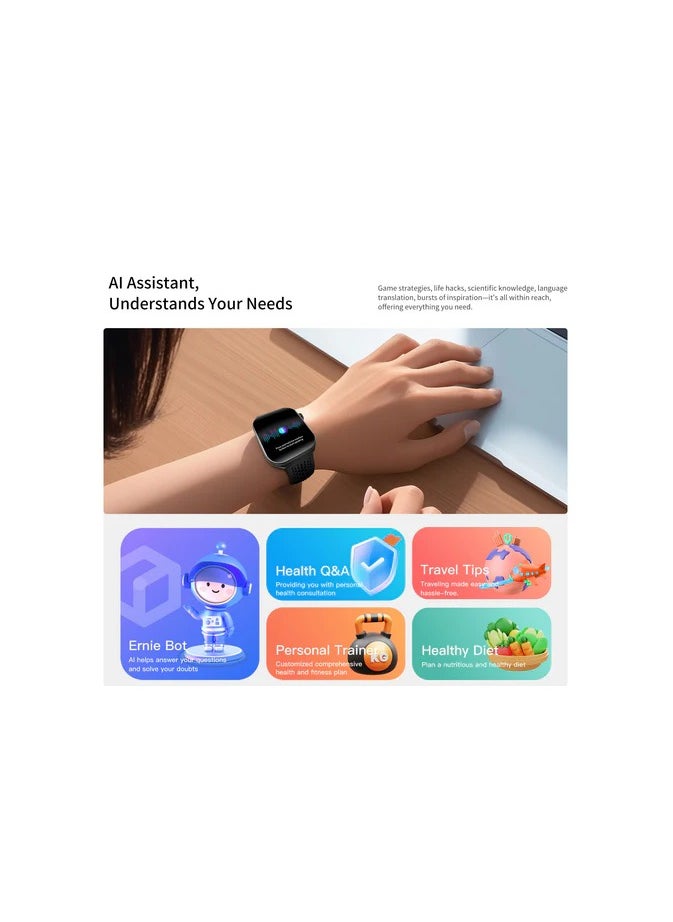 Aurafit - Aurafit AM10B curved AMOLED Smartwatch - Image 1