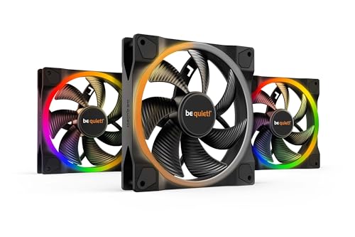 be quiet! Light Wings 140mm PWM Low Noise Premium ARGB Cooling Fan | 4-Pin | 3-Pack | Black | BL078 - Image 1