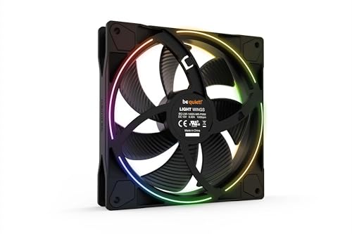 be quiet! Light Wings 140mm PWM Low Noise Premium ARGB Cooling Fan | 4-Pin | 3-Pack | Black | BL078 - Image 4