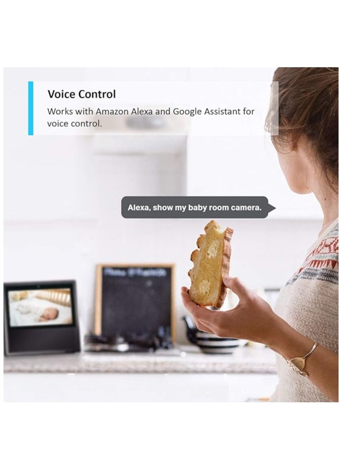 tapo - Tapo C200 Pan/Tilt 1080p Full HD Home Security Wi-Fi Camera Live View And Two-Way Audio Night Vision Motion Detection Baby Monitor MicroSD Card Support Works With Google Assistant And Amazon Alexa Remote Management By App - Image 1