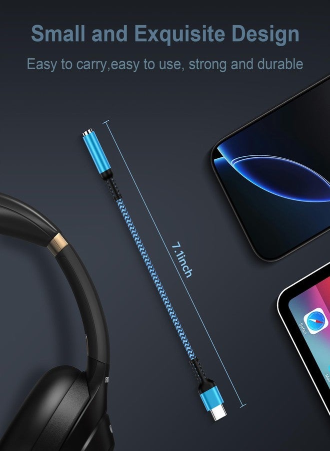 Haoano USB C to 3.5mm Audio Adapter, 2Pack USB Type C Headphone Jack Adapter for iPhone 17Pro Max/Air/16/16Pro Max/15 Plus, Aux to USB C Dongle Adaptor for Samsung Galaxy S25/S24Ultra, iPad Pro, Pixel 10/9 - Image 4