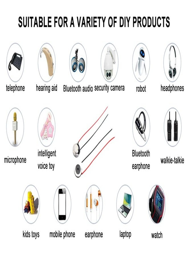 Fielect 2Pcs 0.5W 8 Ohm DIY Magnetic Speaker Arduino Round Internal Magnet Speaker Loudspeaker Replacement - Image 5