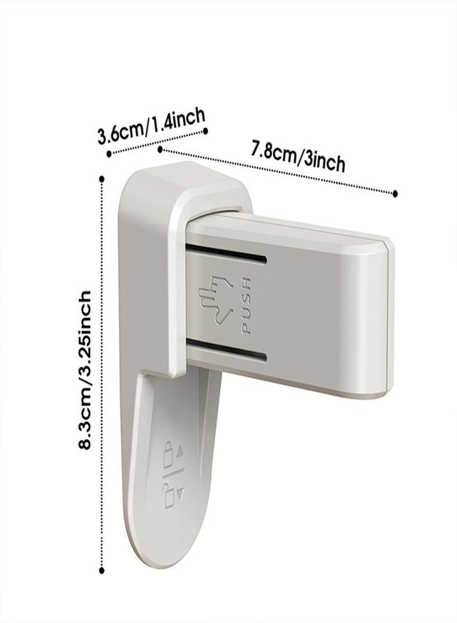 iLulala 2pcs Child Proof Door Lock, Universal Door Handle Lock with Adhesive, No Drill Tool Needed Easy to Install, Child Safety Locks for Doors, Windows, washrooms. - Image 4