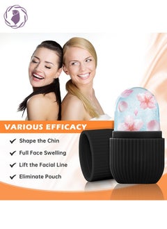 KHAJUL Ice Roller for Face, Beauty Facial Massage, Glow Cube for Face, Skin Care Tools for Eye Wrinkles, Ainkcne Puffiness Relief (Black)  - Image 3