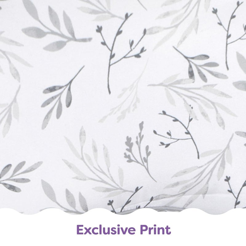 Boppy Uplift Nursing Pillow  Wedge Bottle  Breastfeeding Pillow to Reduce SpitUp and Reflux Symptoms with BodyInclusive Opening and Belt Baby Safety Alliance Verified  Gray Gentle Leaves - Image 5