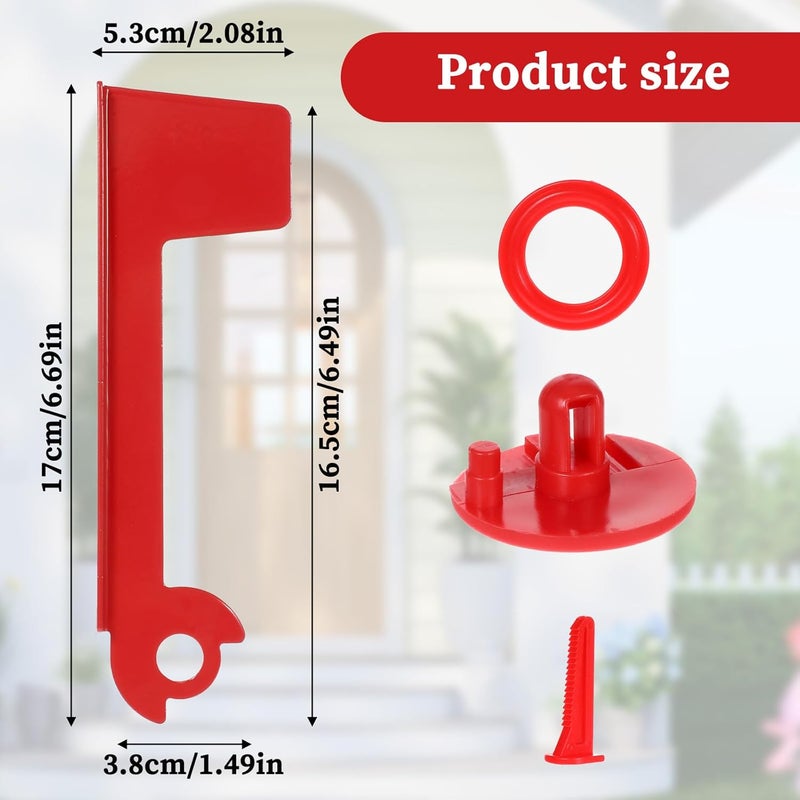 JIYIN Mailbox Flag Replacement, Easy Installation Red Metal Mailbox Flag Universal Mailbox Flag for Outgoing Mailbox - Image 2