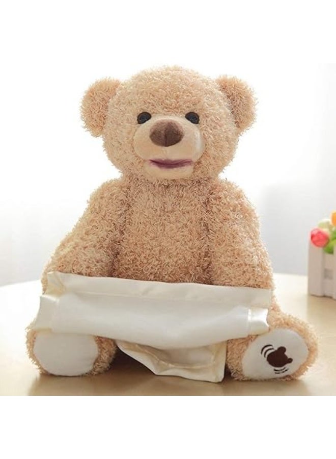 Macon Peek-A-Boo Teddy Bear Plush Toy for Babies & Toddlers,Interactive Animated - Image 3
