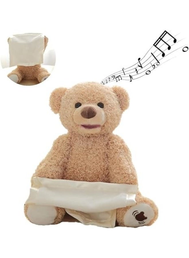 Macon Peek-A-Boo Teddy Bear Plush Toy for Babies & Toddlers,Interactive Animated - Image 2